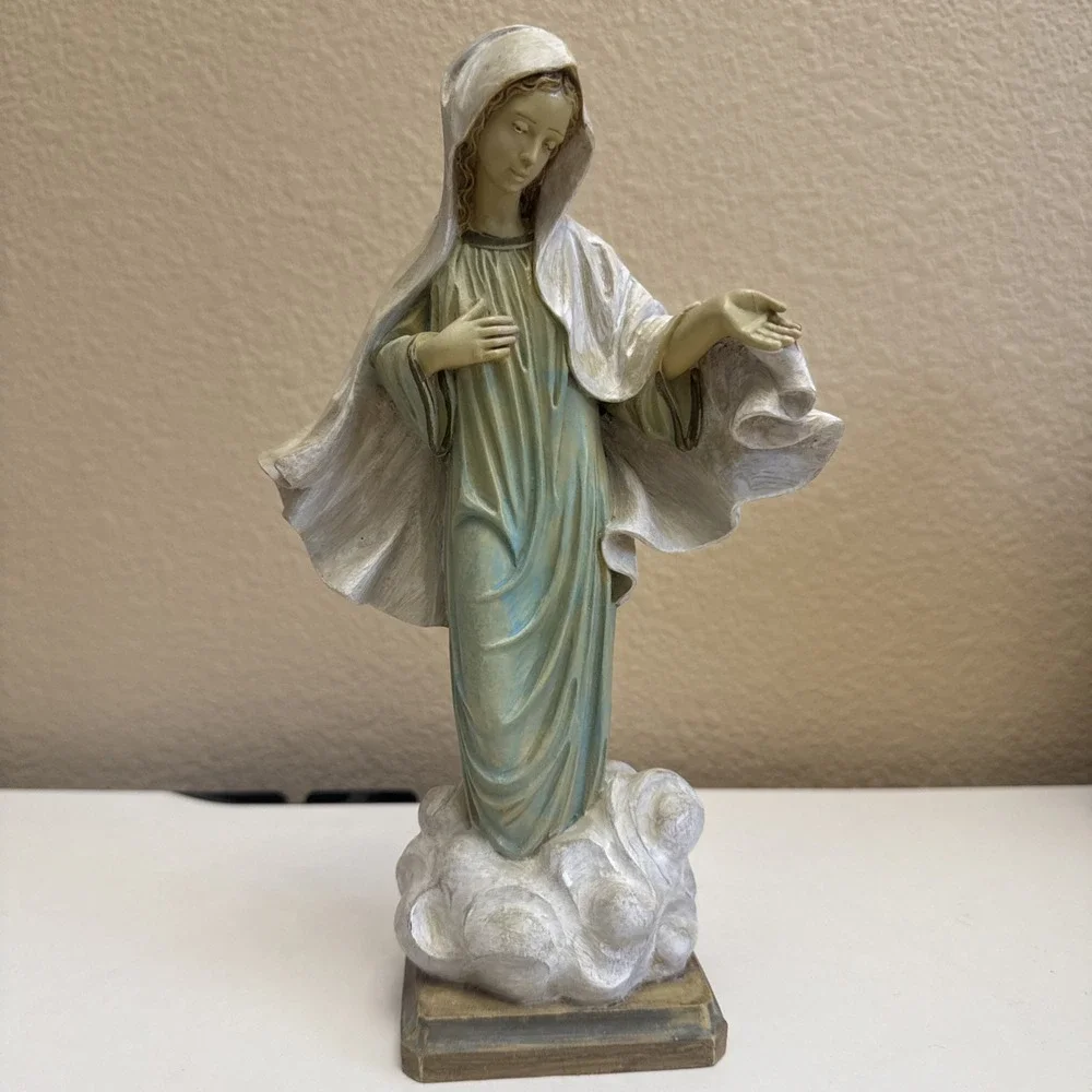 Vintage Fontanini Virgin Mary Figurine - The Ascension into Heaven 